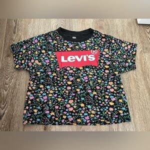 Levi's Black Floral Tee